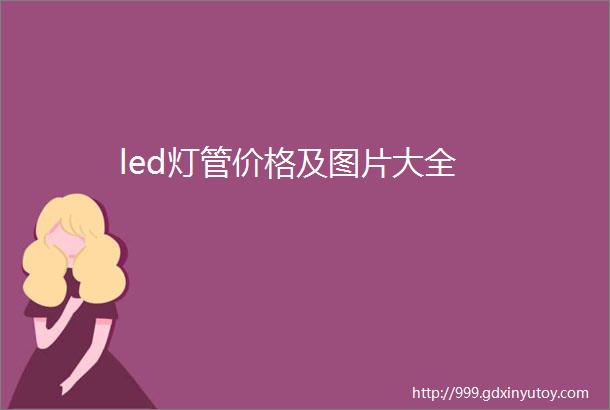 led灯管价格及图片大全