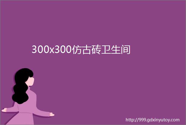 300x300仿古砖卫生间