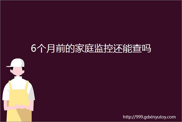 6个月前的家庭监控还能查吗