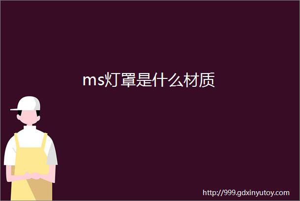 ms灯罩是什么材质