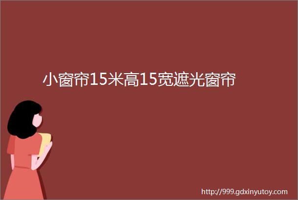 小窗帘15米高15宽遮光窗帘