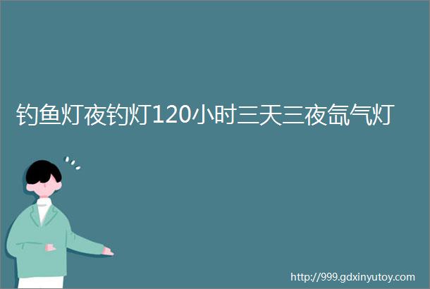 钓鱼灯夜钓灯120小时三天三夜氙气灯