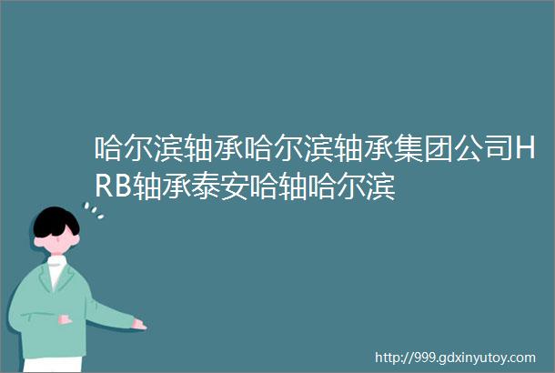 哈尔滨轴承哈尔滨轴承集团公司HRB轴承泰安哈轴哈尔滨